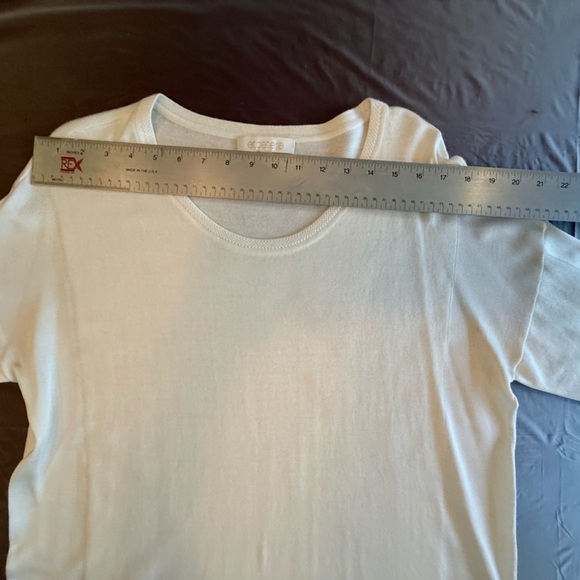 Etcetera by Carlisle Ivory Long Sleeve Lightweight Silk Blend Sweater Size XL - Picture 8 of 11